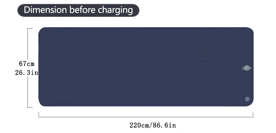 190*60cm Outdoor Camping Aufblasbare Matratze Schlafmatte mit Kissen Ultraleichte Luftmatratze mit Eingebauter Pumpe für Wandern und Wohnmobil – Detail 10