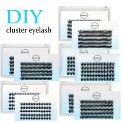 New Segmented Cluster Eyelash DIY100 Fans Fishtail Wispy Lash extension Ready Made Lash Bunches Fox Doll Eye Fluffy False Lash