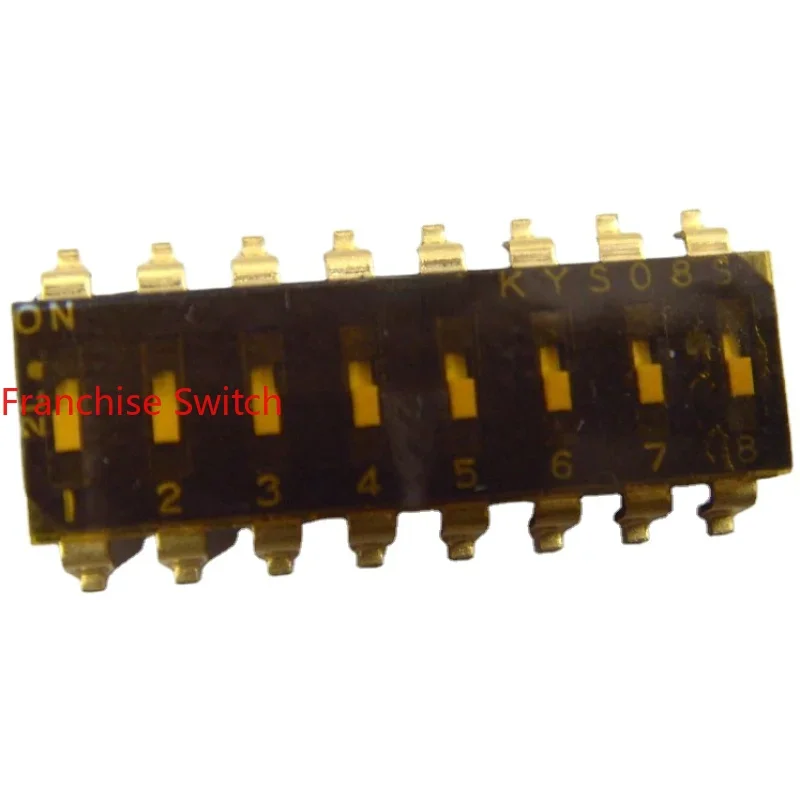 

10PCS Original Imported Dip Switch, Ring Code Digital 8-position Dujin Tip Pin