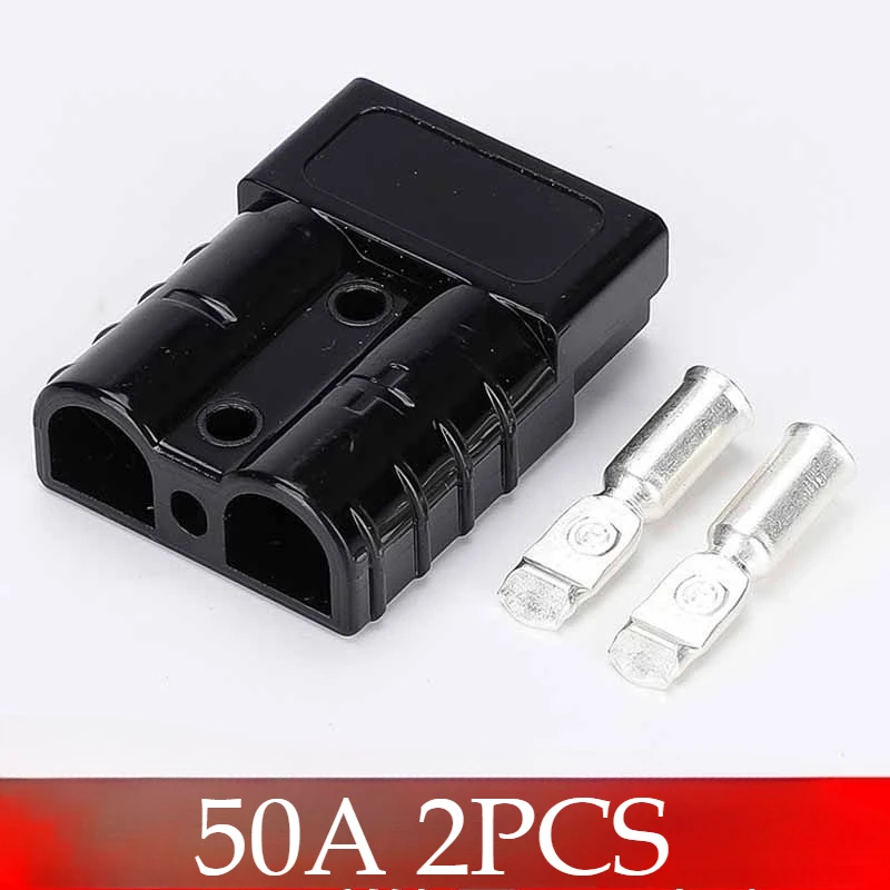 

2X for Anderson Style 3 Pin 50A 120A Plug DC-DC Charger Solar Power Connector Plug Home Tool Accessories for Electrical Testing