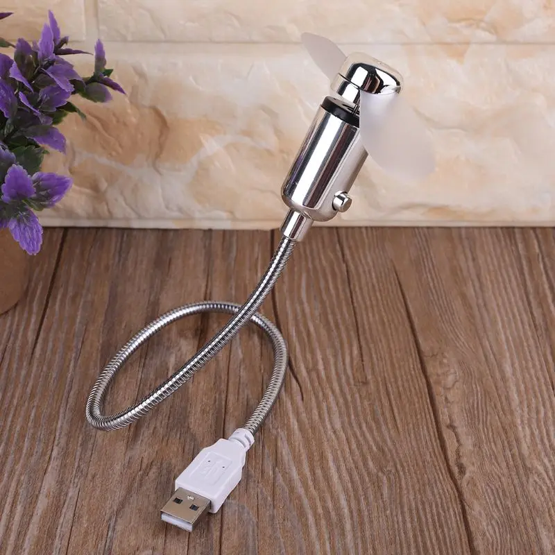 USB-Powered Portable Mobile USB Fan Mini Gooseneck Fan For Laptop Office Home Travel (1 PACK)