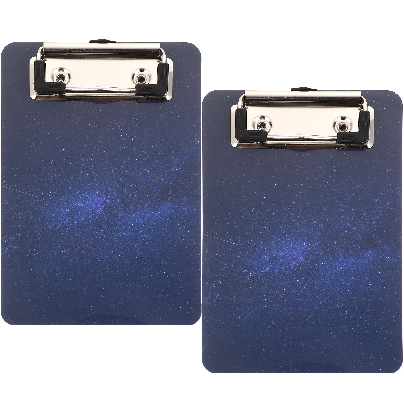 2 Pcs Star Writing Pad Cardboard Contract Data Splint Point Menu Clip 2pcs File Clipboards Document Holder Blue Office