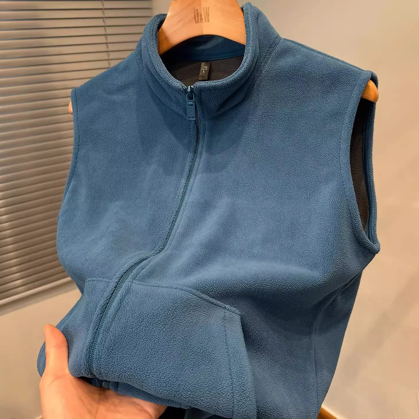 

American Sle Heavyweight Loose Fit Stand Collar Fce Vest Men's Autumn Winter Workwear Outerwear Warm oulder Jaet