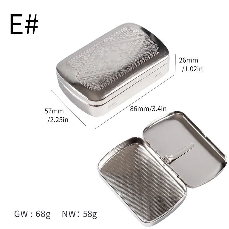 Tobacco Box Metal Tobacco Box Hand rolled Tobacco Pipe Box Portable Fashion Tobacco Box b7131