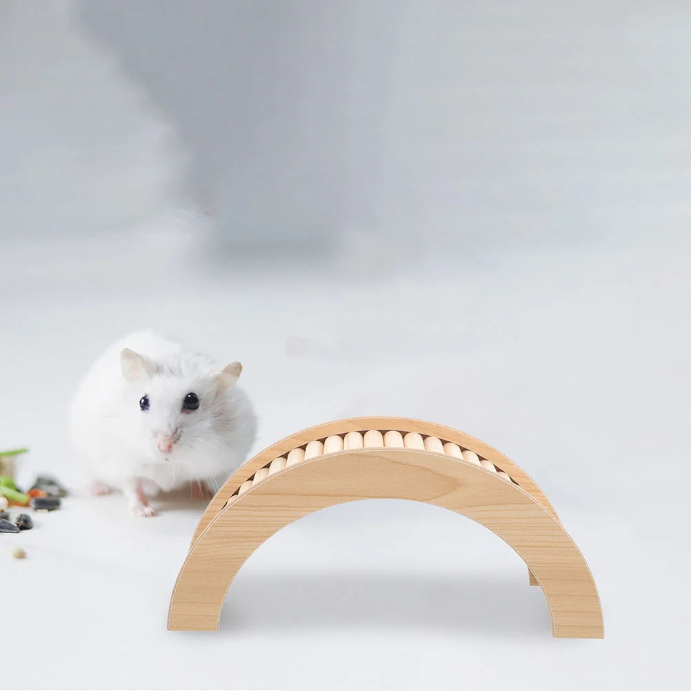 Hamster Speelgoed Brug Egel Houten Ladder Cavia Oprit Stuff Chinchilla Klimmen voor Kooi Decor Speelgoed