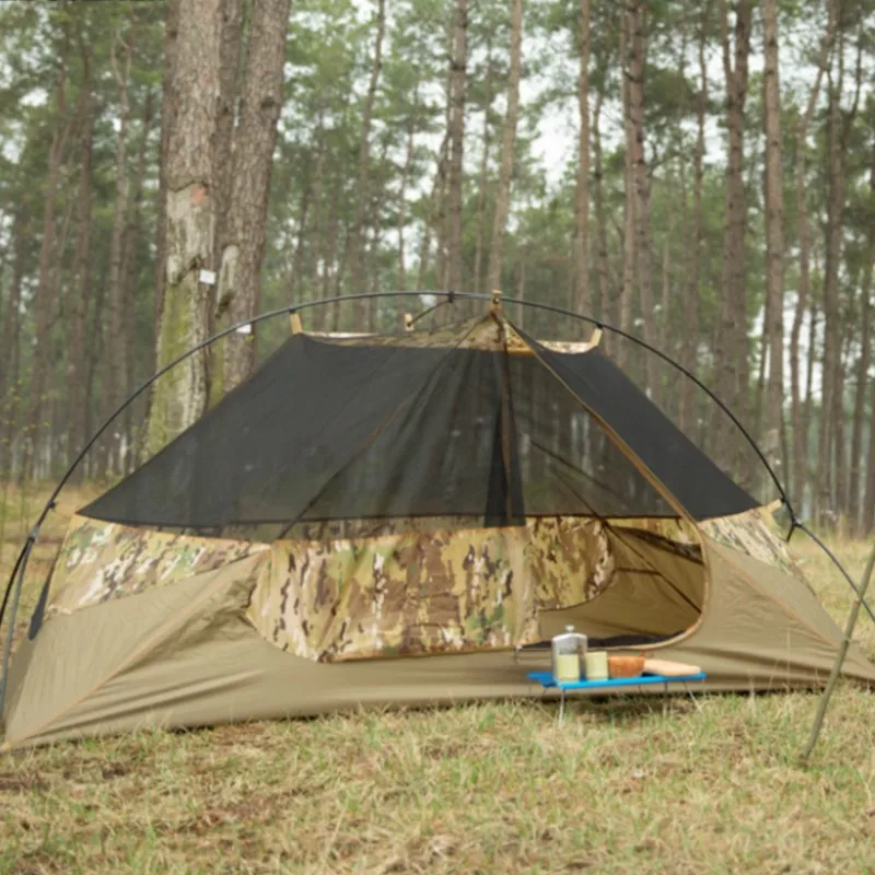 Imagem -04 - Camuflagem Única Tenda ao ar Livre Impermeável e Sunproof Espessado Barraca de Acampamento Equipamento Tático do Parque Novo