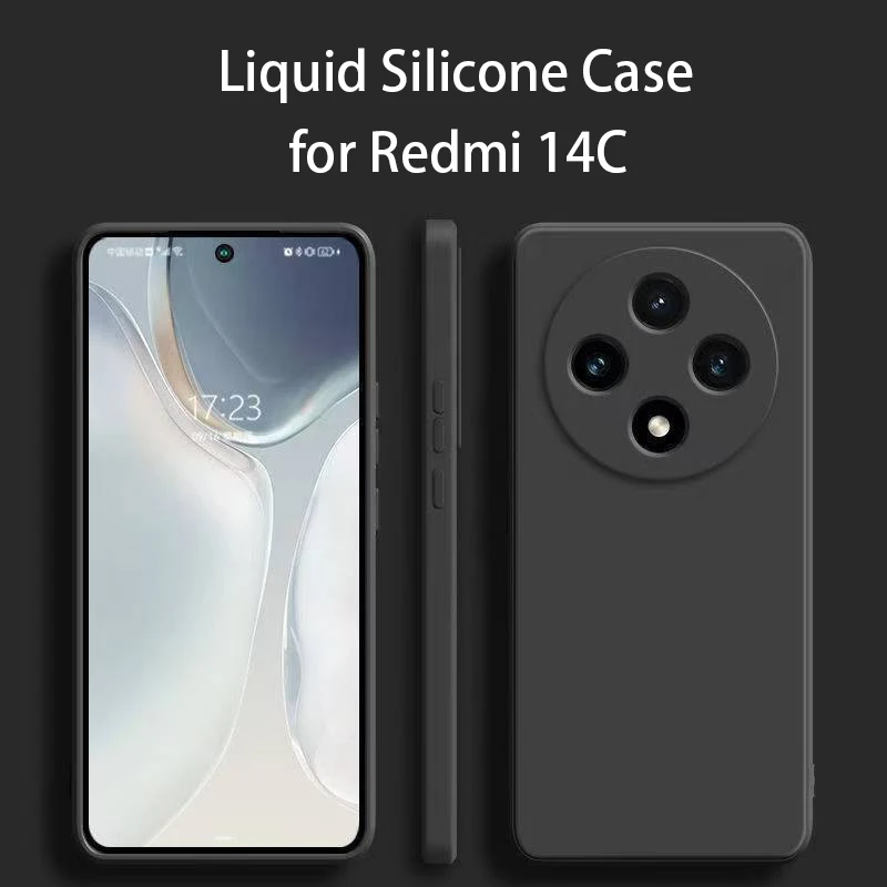 Für Xiaomi Redmi 14C Fall Xiaomi Redmi 14C 4G Abdeckung Funda Luxus TPU Stoßfest Flüssigkeit Silikon Telefon Abdeckung für Xiaomi Redmi 14C – Detail 1