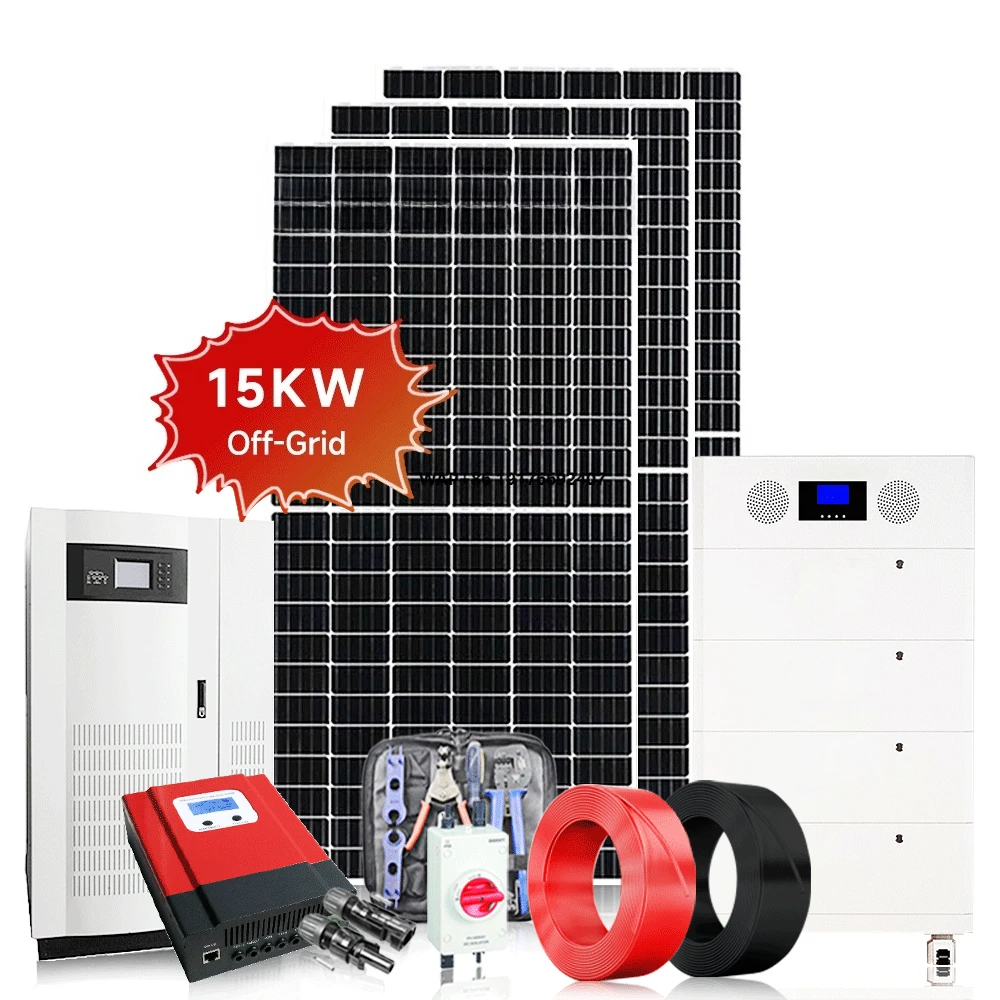 Generador solar Sistema de panel de 10000 vatios Batería de litio Sistema solar fuera de la red