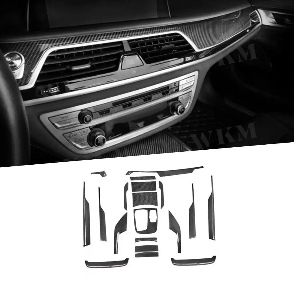 

Real Carbon Fiber Interior Trims Dashboard Central Console Cover for BMW 7 Series G11 G12 730i 740i M760 2016-2019