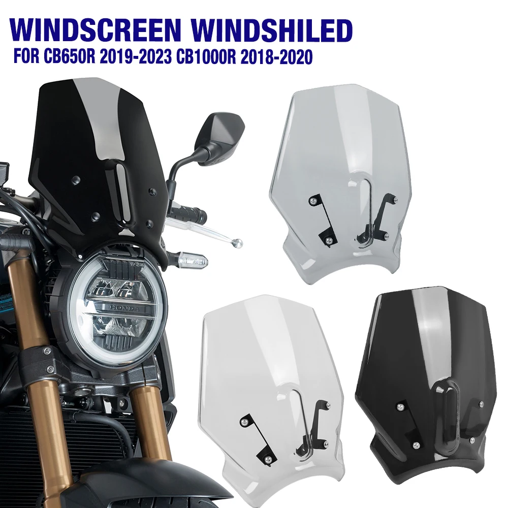cb650r-フロントガラススポイラーホンダ-cb650-r-19-23-気流フロントガラスウインドディフレクターバイザースクリーン-cb1000r-cb-1000-r-18-20