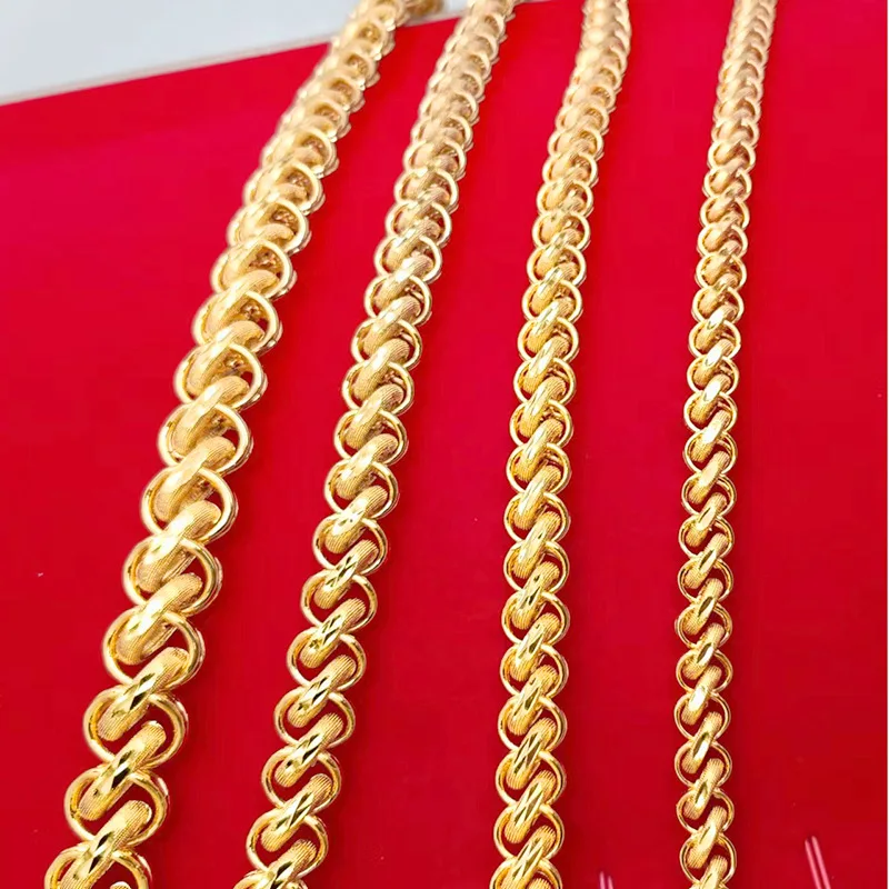 

Bold Dragon Head Necklace for Men (24K AU999) - 3D Relief Dragon Head, Matte Thick Chain, Business Commute, Imposing Majesty