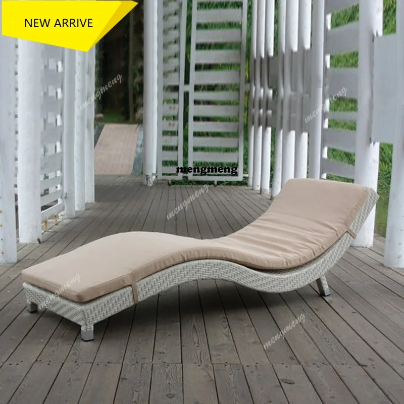 

M138 Rattan Lightweight Folding Chair Garden Beach Swimming Pool Folding Chair Sunbed Recliner Silla Playa Plegables Furniture