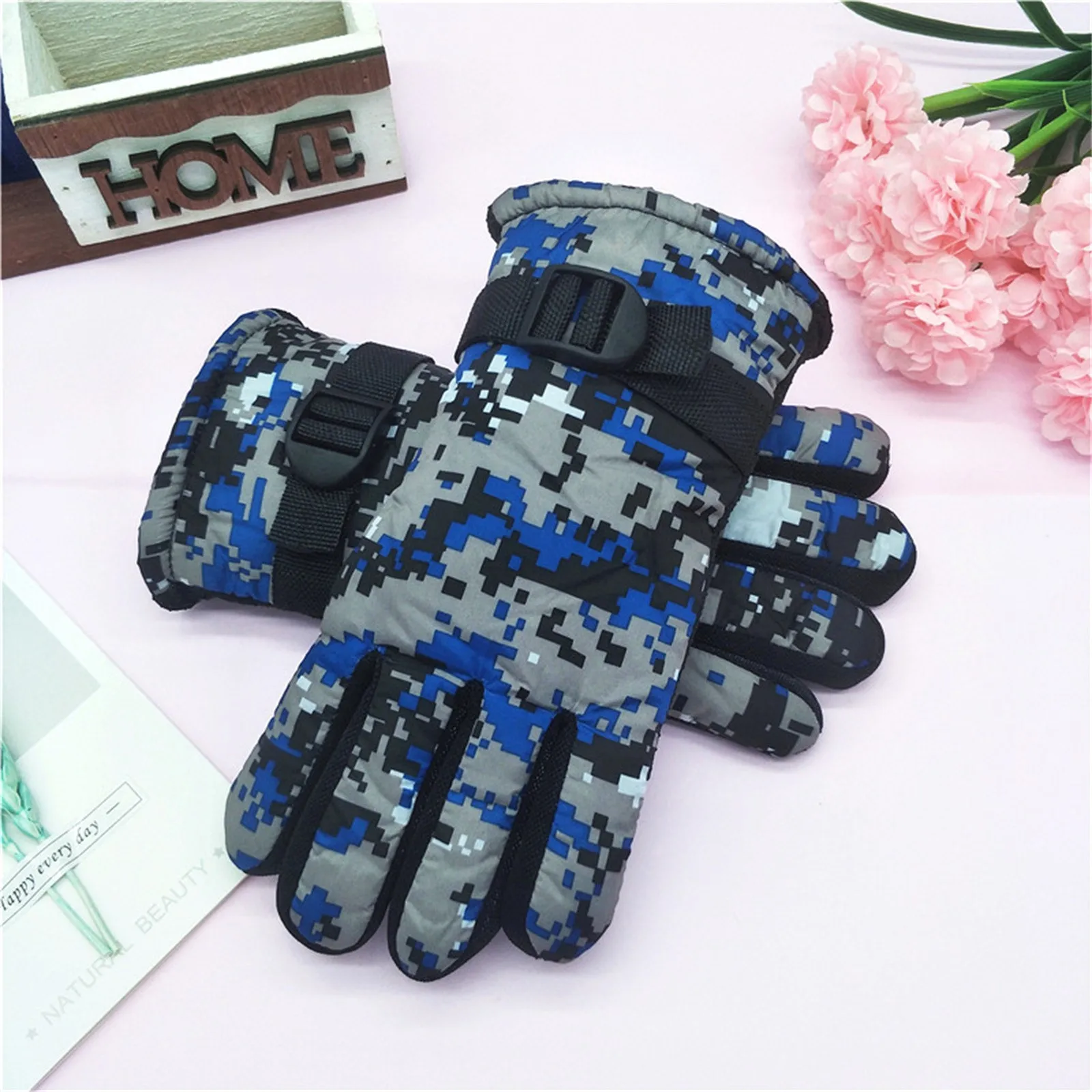 

Children's Gloves Kids Winter Warm Windproof Cold Weather Outdoor Sports Gloves For Boys Girls Fleece Gloves Winter Glove Kids