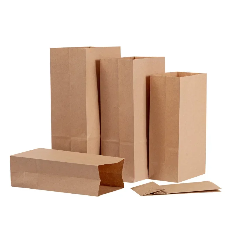 20PCS Food-grade Kraft Paper Bags for Storing and Baking, Moisture-proof Fruit and Vegetable Storage Bags