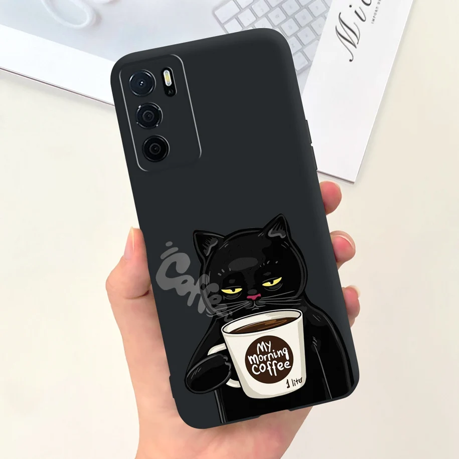 For OPPO A54S Case CPH2273 Phone Cover Popular Flower Cartoon Soft Silicone Funda For OPPO A16 A16S CPH2269 CPH2271 A 16S Bumper