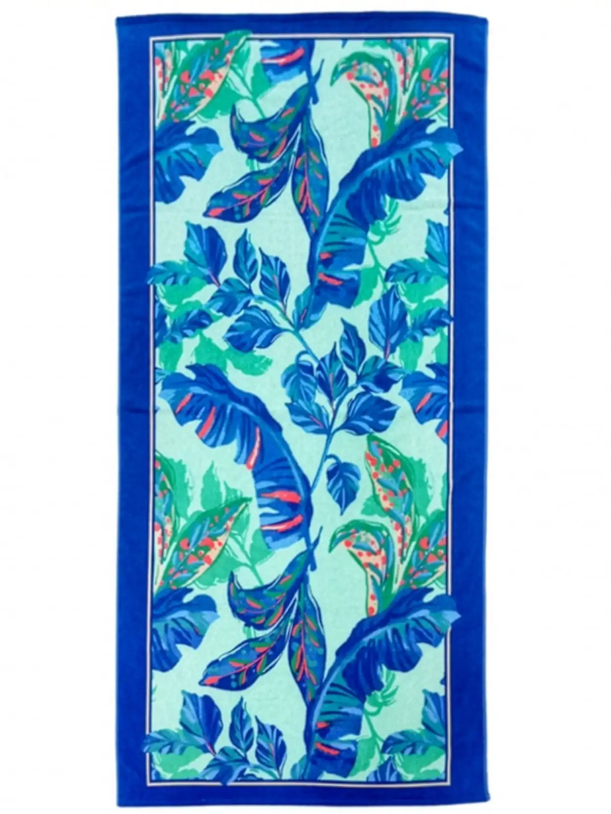 Oversized Cotton Blend Blend Beach Towel One Size Print Breathable Soft Touch