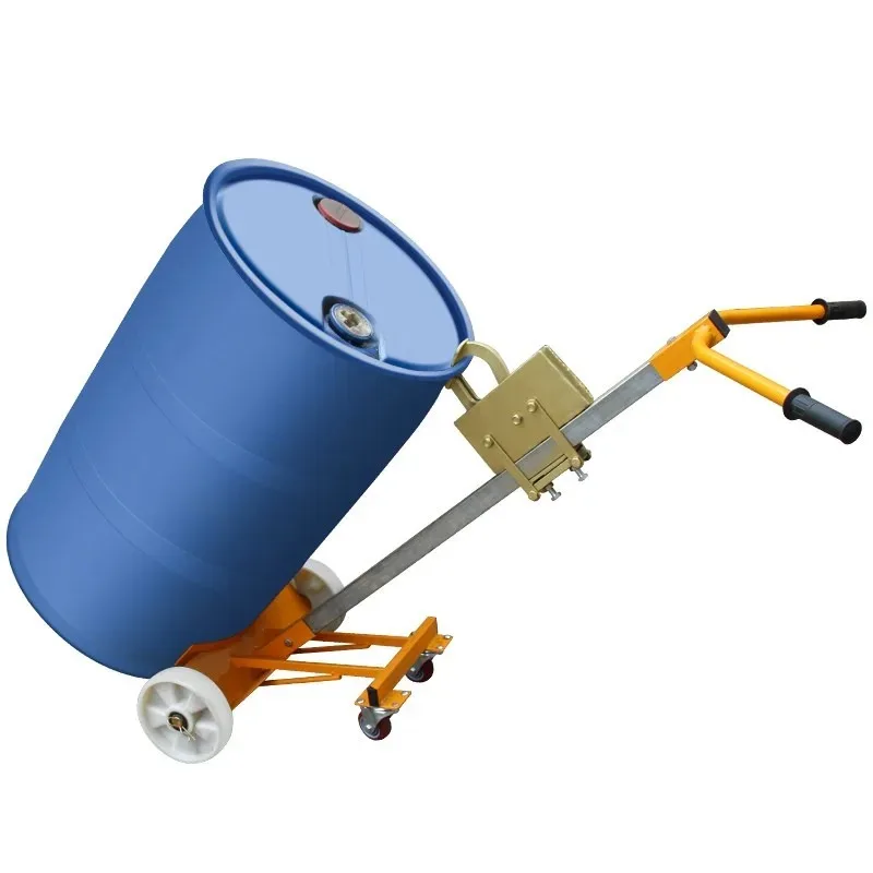 

Automatic mouth biting and handling oil drum mobile simple operation truck Iron drum plastic drum pulling truck DE450D