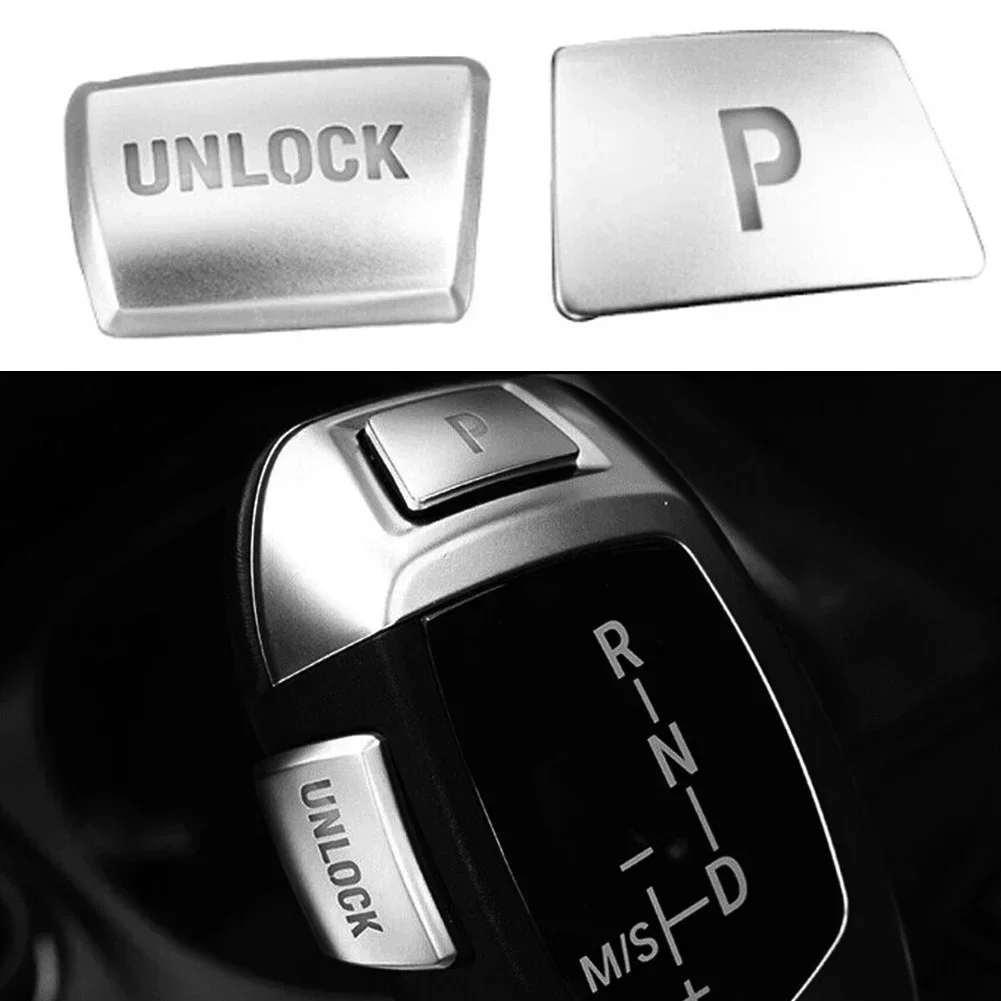 Car Interior Handbrake P&unlock Button Gear Shift Knob P&UNLOCK Button Cover Trim Car Inner For BMW X6 E70 E71 X3 1 2 3 4 5 7