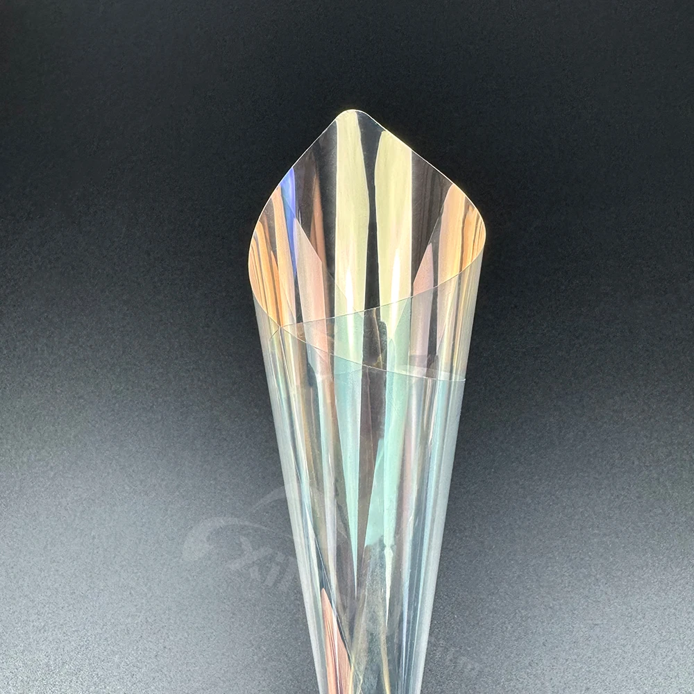 2025 80% vlt الحرباء تينت نانو السيراميك الشمسية الملونة سحر الذهب سيارة الزجاج الأمامي الحرباء تينت فيلم