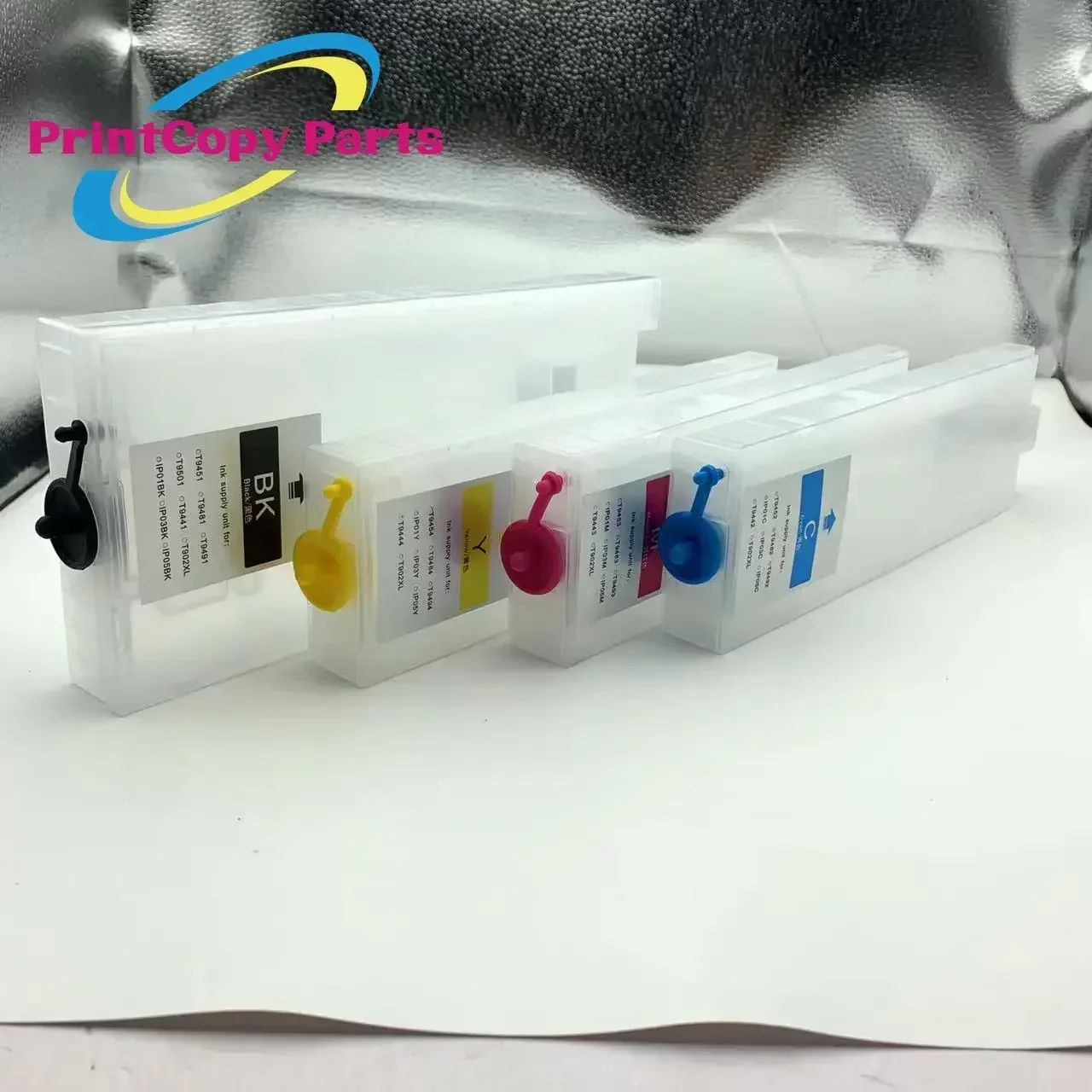 1Set T9451-T9454 Refillable Ink Cartridge for Epson WorkForce Pro WF-C5290 WF-5210 WF-5710 WF-C5790 BK 600ml CMY 320ml