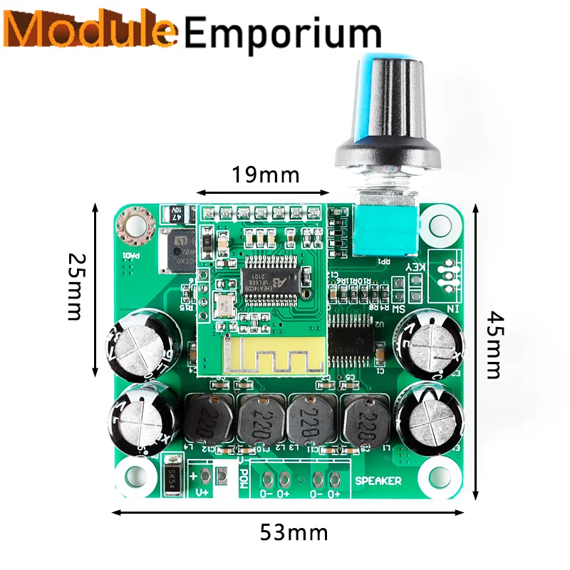 Premium Low Noise 2X30W TPA3110 Stereo Class D Audio Digital Power Amplifier Board