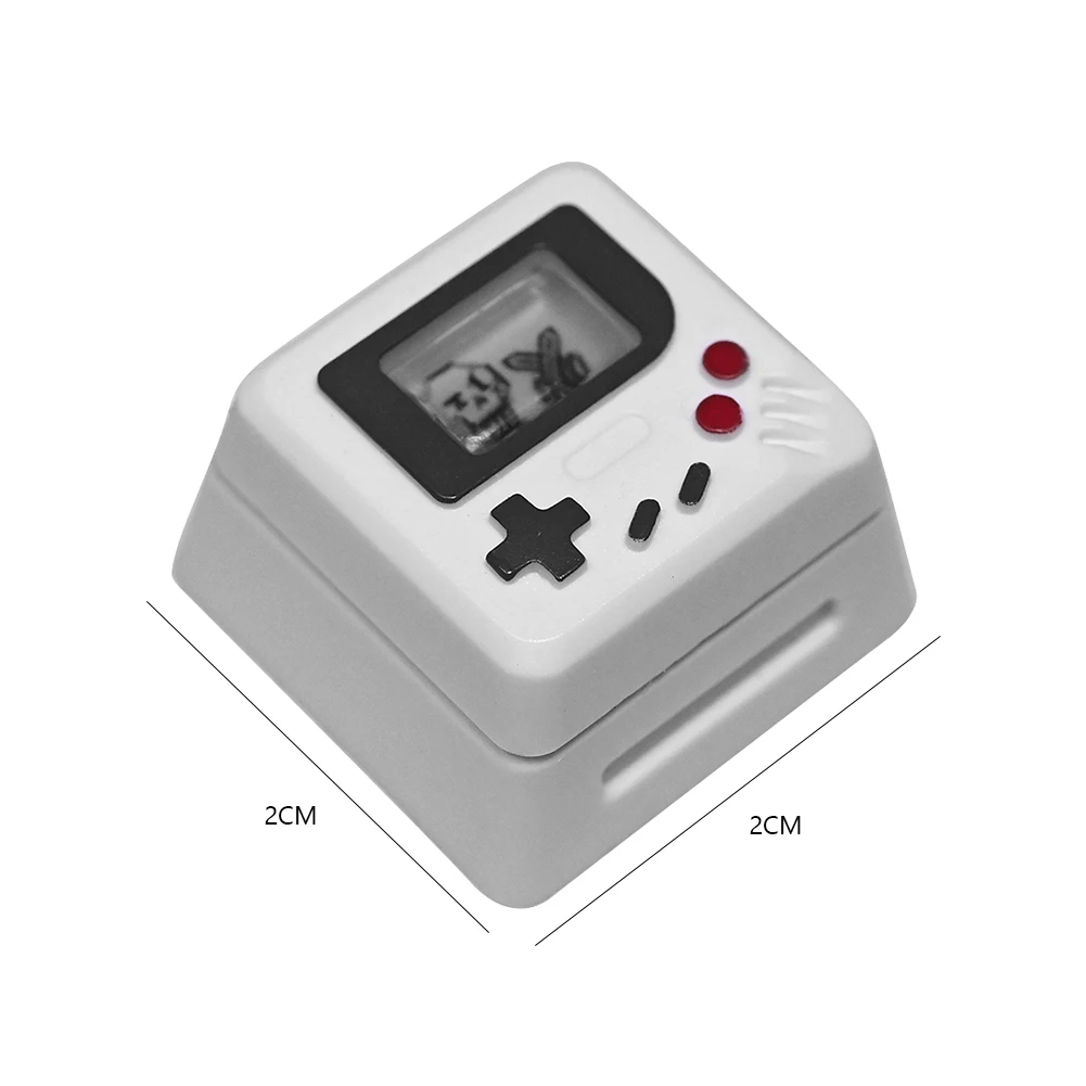 3 in 1 Cute Keyboard Keycap Cute Personality Retro Keyboard Key Cap Light-transmitting Replacement Parts for Mechanical Keyboard