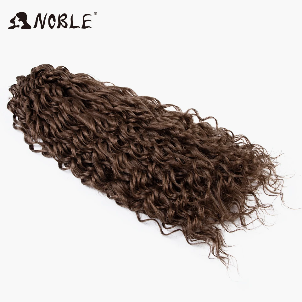 Noble Deep Wavy Twist Crochet Hair Synthetic Afro Curly Hair Crochet Braids High Temperature Fiber Braiding Hair Extensions