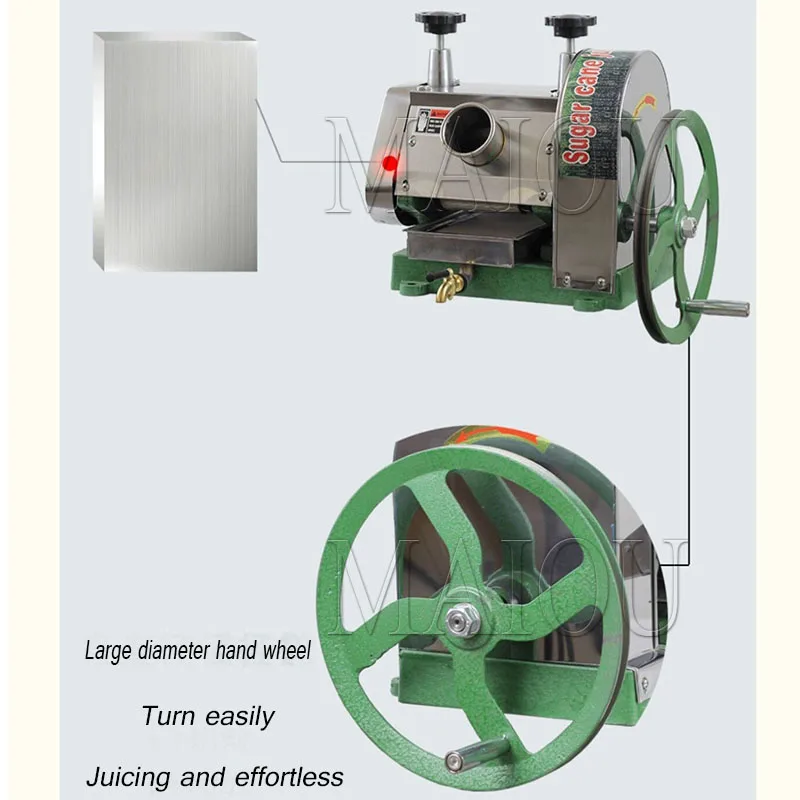 Ręczna maszyna do wyciskarka do soku z trzciny cukrowej/sok trzcina cukrowa i maszyna do wyciskania soku imbiru/pionowa ze stali nierdzewnej trzcina
