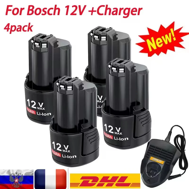 12V Bosch 3000mAh BAT411 Replacement Battery Bosch 12V Battery for BOSCH BAT412A BAT413A D-70745GOP 2607336013 2607336014 PS20-2