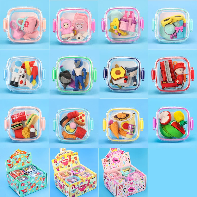 Cartoon Lebensmittel Prinzessin Dinosaurier Kinder Radiergummi Nette Kreative Kinder Schreiben Reinigung Radiergummi Student Schreibwaren Geschenk