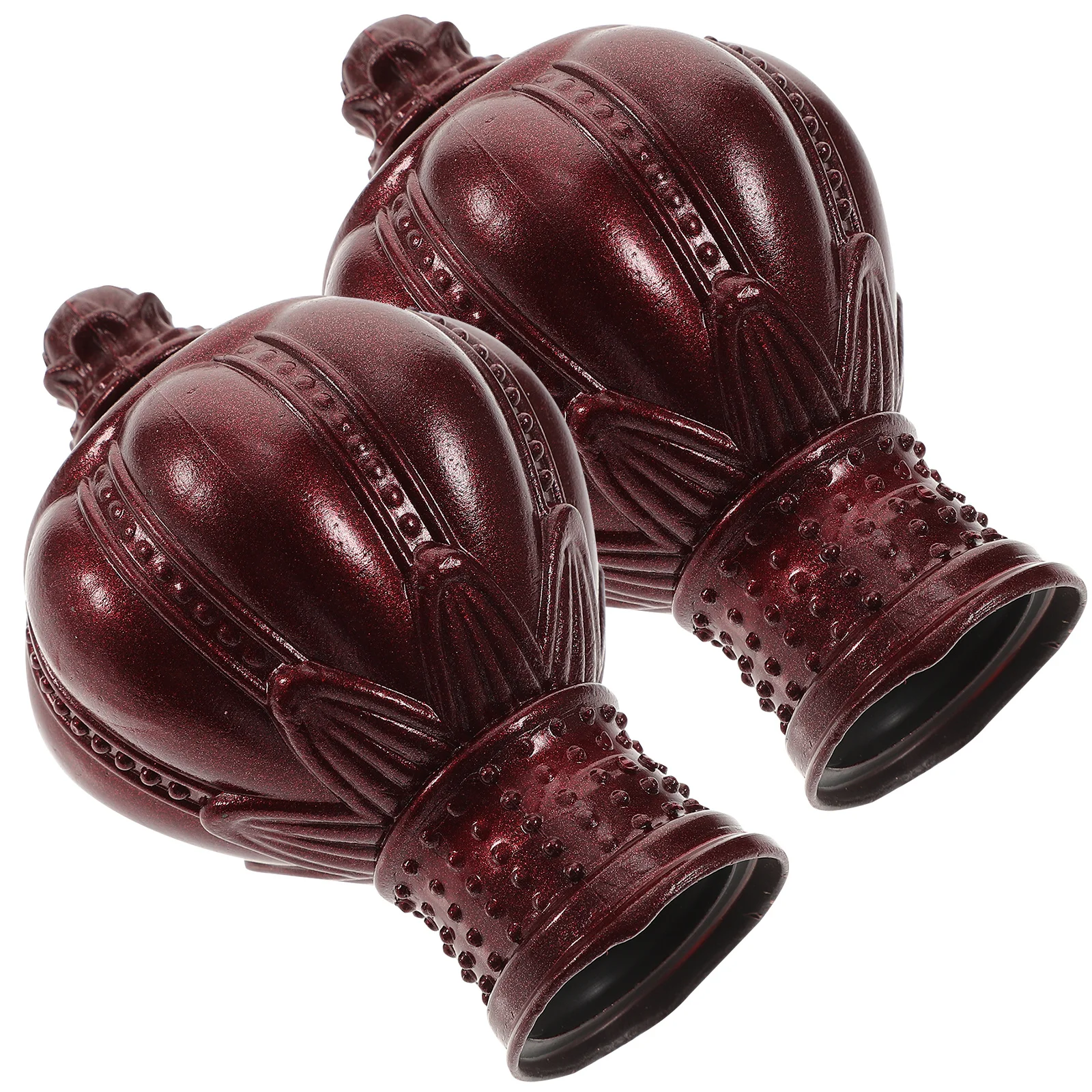 2 قطعة قضيب رئيس التوصيل البلاستيك نهاية قبعات ل 26-28 مللي متر قضبان الرجعية اكسسوارات الديكور المنزل اللون قضيب الستارة ينتهي تركيبات