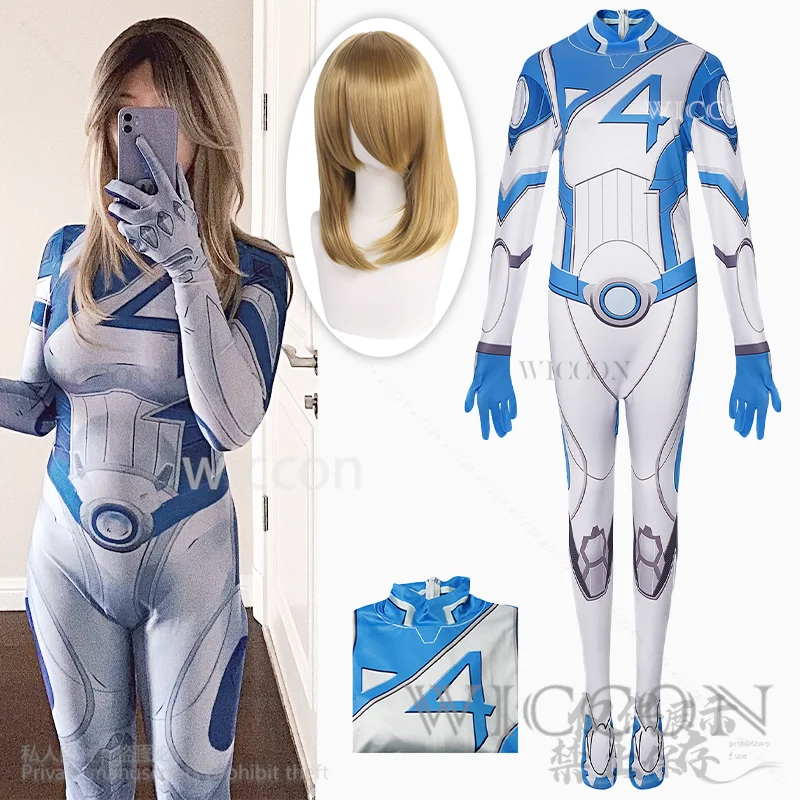 أزياء أنيمي المنافسين Zentai التأثيرية سوزان ينغيرييس كوس بذلة موحدة بدلة شعر مستعار للفتيات والنساء حفلة الهالوين مخصصة