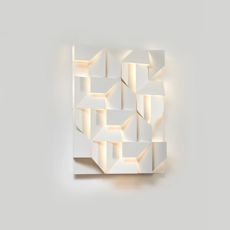 The product can be customized. Box combination wall lamp Living room background wall corridor Bedside postmodern decorative