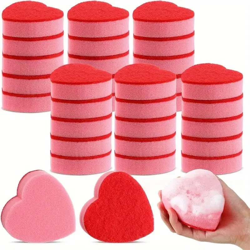 

5Pcs Kitchen Dishwashing Sponge Soft Absorbent Clean Rub Pot Rust Scouring Pad Removing Kits Household Cleaning Brush Sponge
