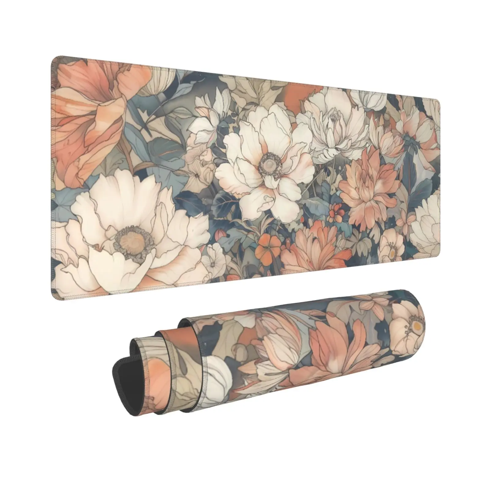 

Japanese Floral Patterned Table Mat,cute Desktop Decoration,non-slip and Waterproof Gaming Mousepad,the Perfect Gift for Friends
