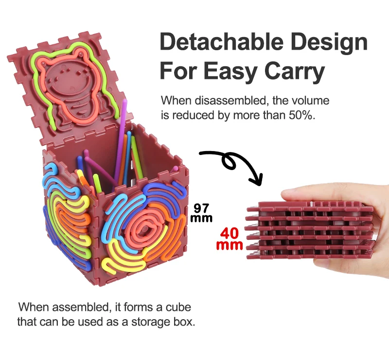 لوحة الأنشطة الحسية، ألعاب تململ سيليكون على الوجهين للأطفال والكبار، ألعاب حسية للقلق، ADHD، التوحد، تهدئة #4