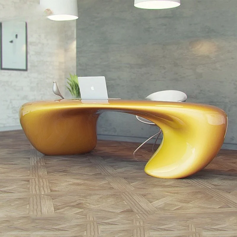 

High-end creative fiberglass irregular shape desk, home/office