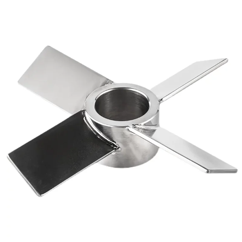 Stainless steel propelled four-blade right-angle inclined blade four-blade turbine stirring impeller dispersing spiral blade