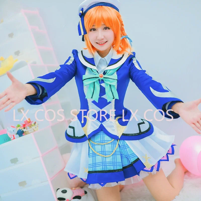 Max Sunshine Aqours OP2 Fight Song Takami Chika Sakurauchi Riko The Crew Cosplay Costumes Fancy Party Dress Uniform Outfit LL