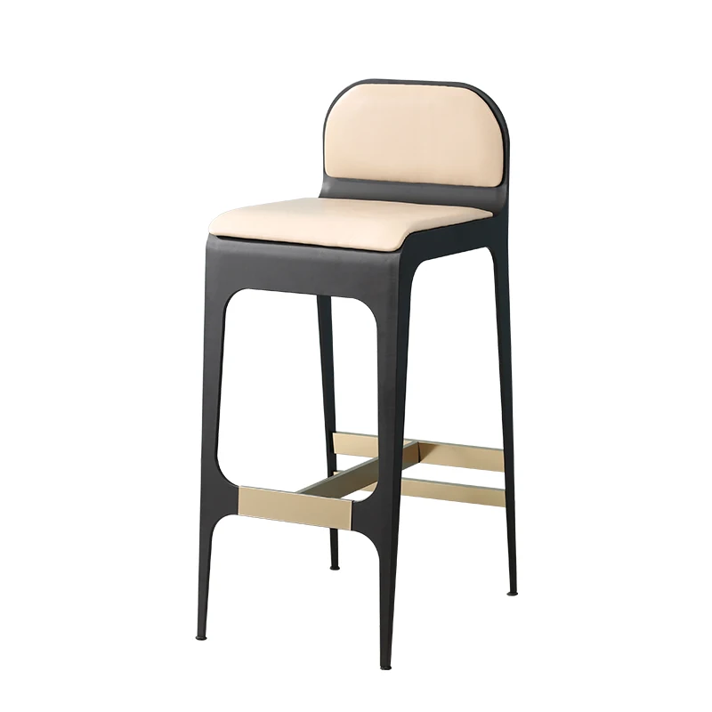 

Back China Designer Nordic High Bar Commercial Luxury Bar Stool Chair Stool Counter Breakfast Sturdy Banqueta High End Furniture