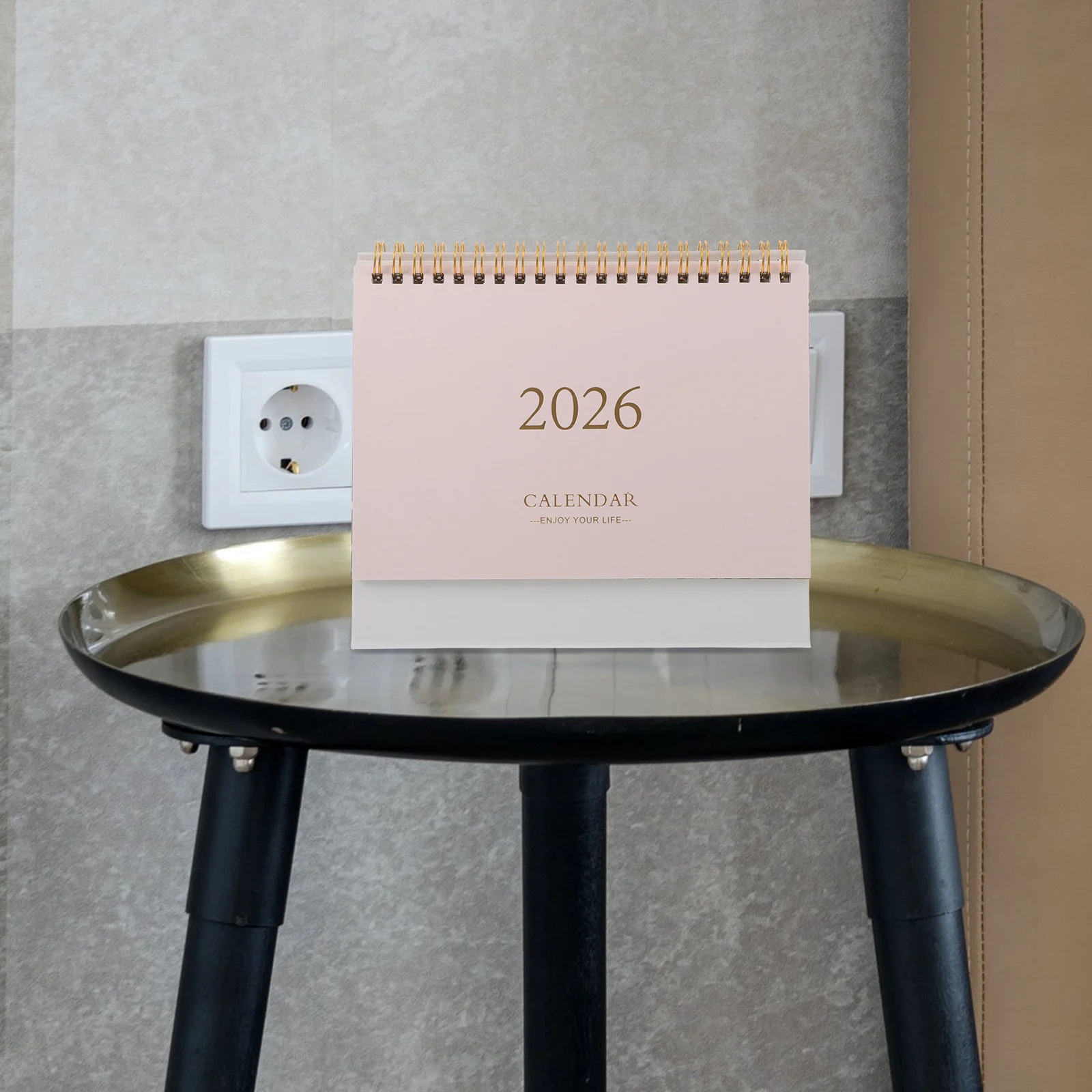 2026 Mini Desktop Calendar Pad Minimalist Style Small Monthly Planner for Desk Decor Functional Daily Flip Calendar Space Saving