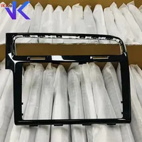 Color Piano negro para Golf Mk7 Trim bisel de pantalla de 8 ""pulgadas y 9"" pulgadas para Golf 7 placas de Radio CD Panel de marco decorativo