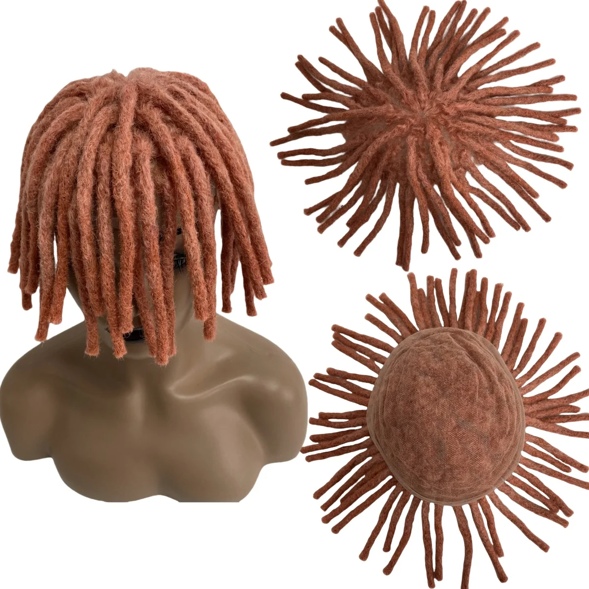 

8-дюймовые индийские системы натуральных человеческих волос, розовые дреды, парик для волос 8x10, полный кружевной топпер для чернокожих женщин