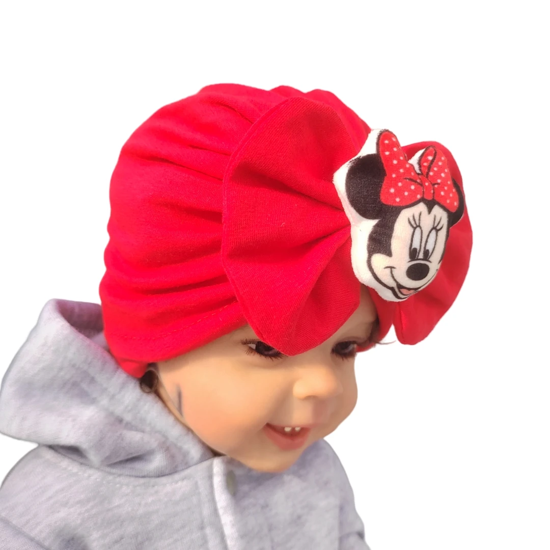 Disney new design Minnie Mouse 3D printed Red Shoes & Hat doll set Princess dress up photography props New Year baby bath gift