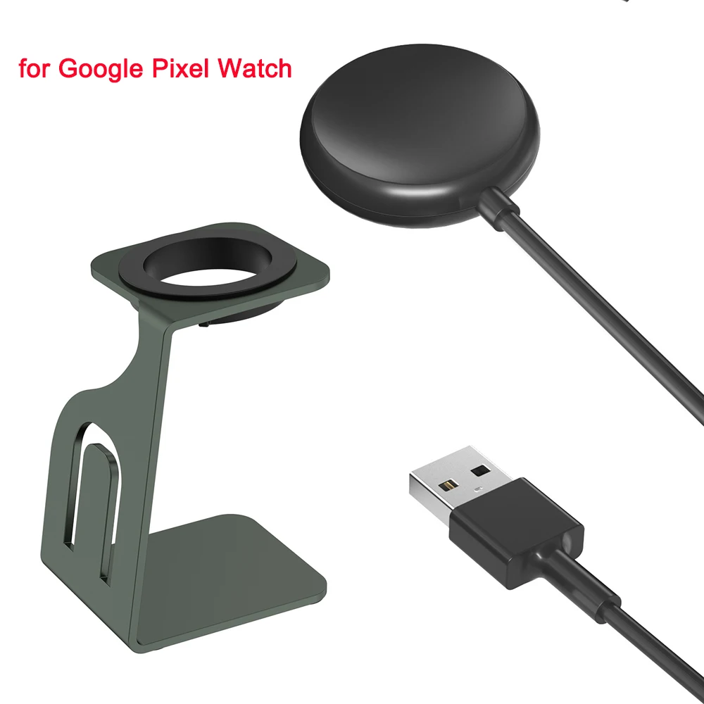 

Металлический держатель с зарядным устройством для часов Google Pixel, сменный USB C Pixel Gen 1, зарядный кабель для умных часов, магнитный портативный
