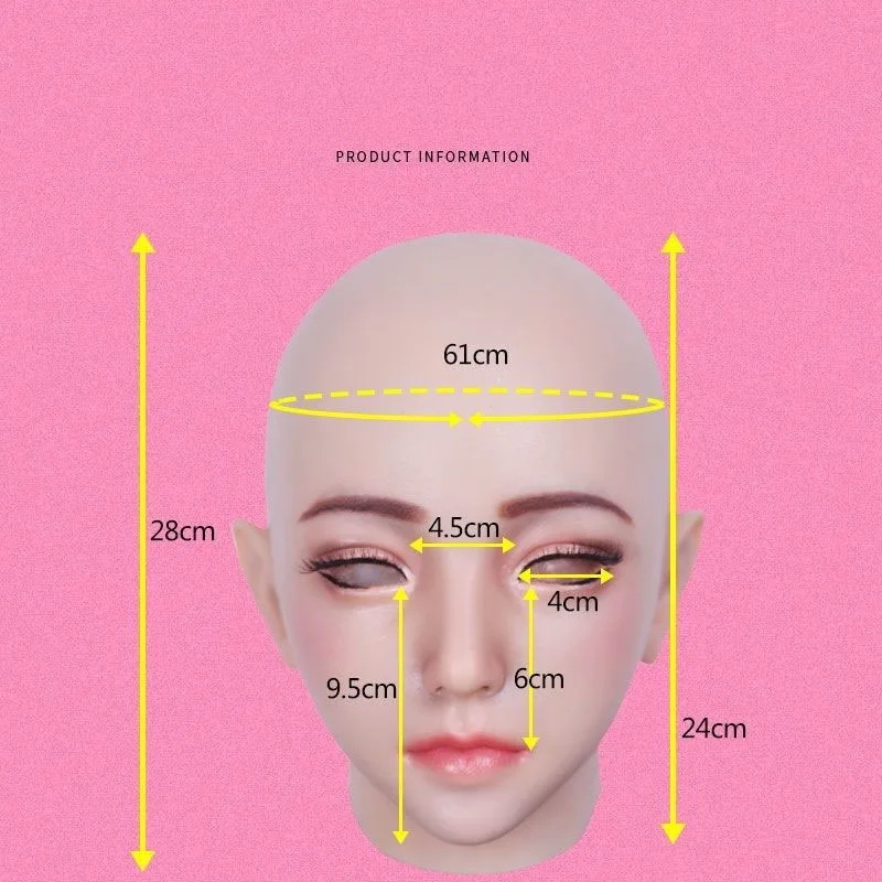 Маскарадная маска псевдо-девочки, реалистичные силиконовые головные уборы, Маскарадные костюмы, мужской Трансвестит mtf для косплея