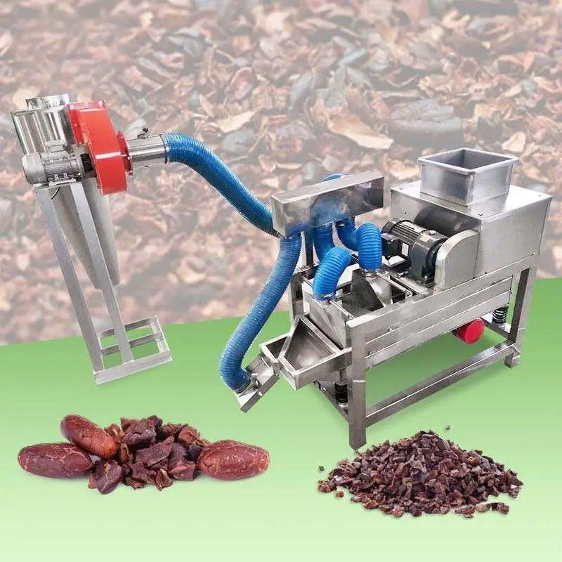 

Cracker Shelling Peladora Descascarilladora De Cacao Winnower Winnowing Cocoa Bean Peeling Machine for Sale