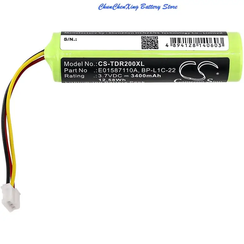 3400mAh Battery for Tascam MP-GT1