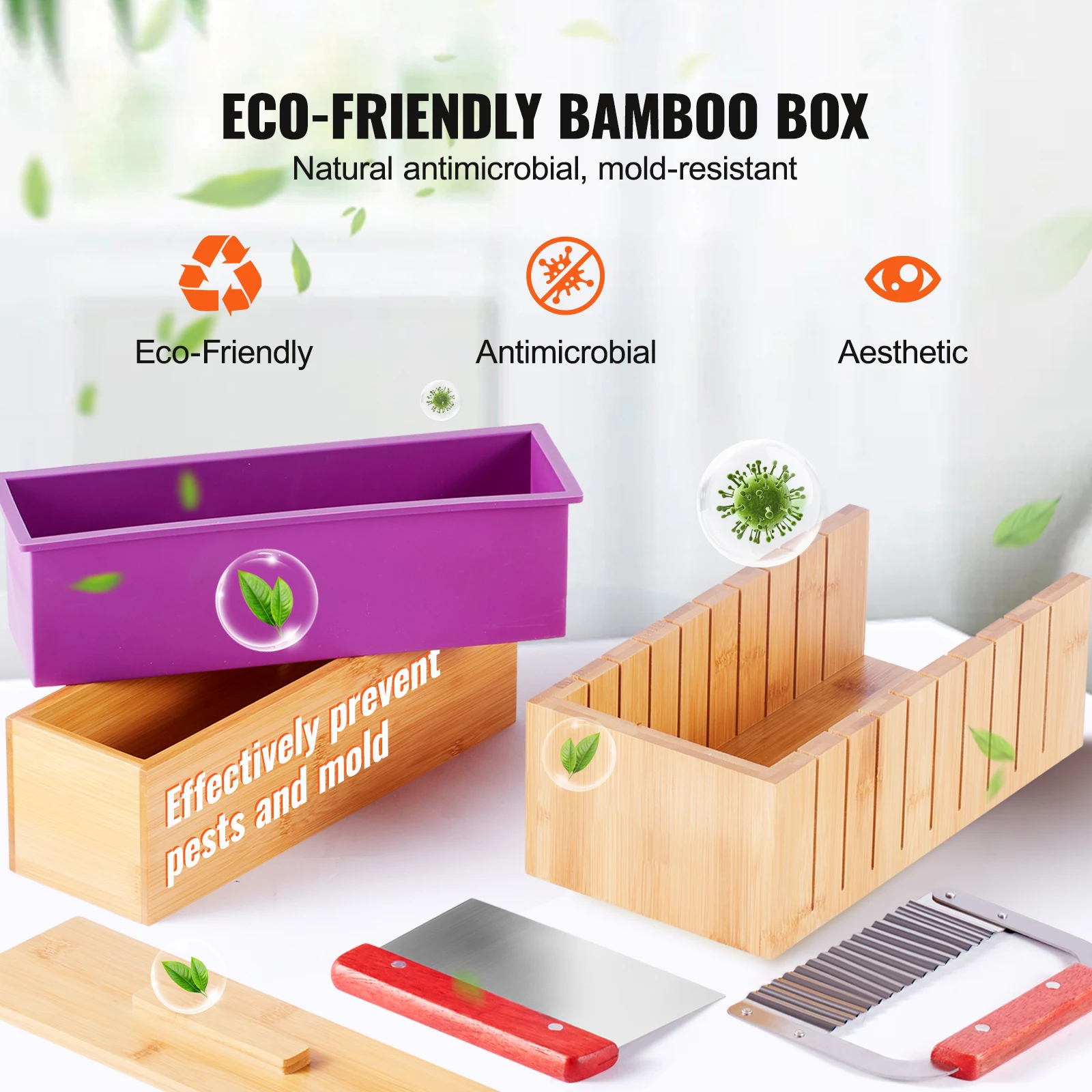 VEVOR Soap Making Kit Bamboo C - Soap Making Box 评论和价格