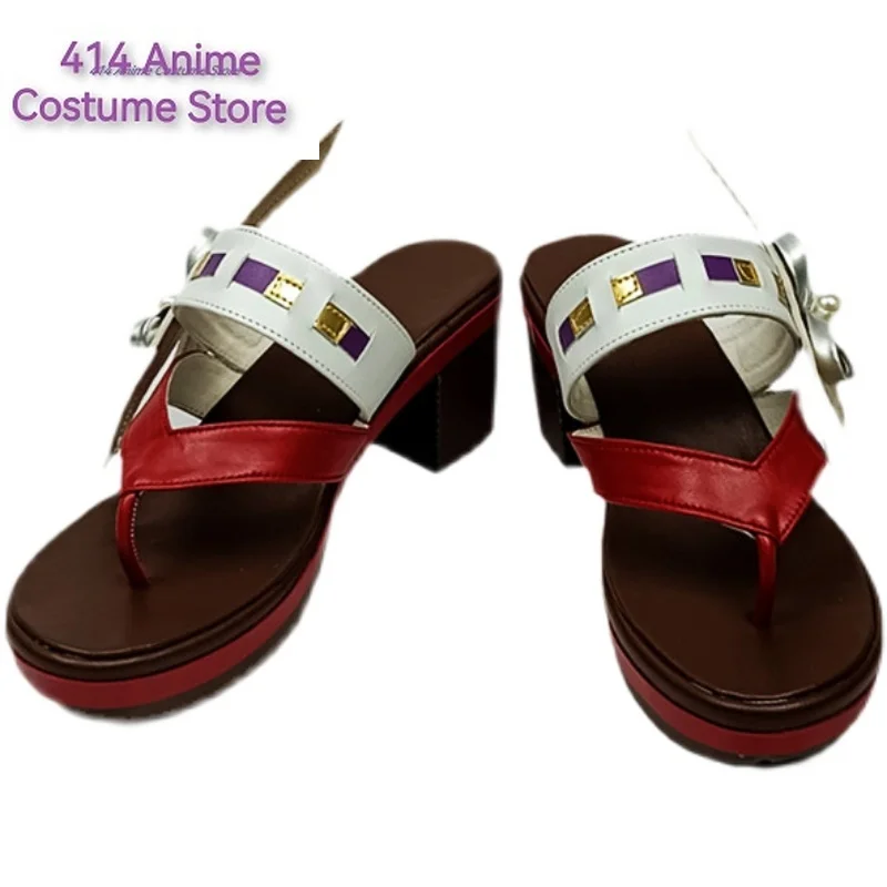 Hot Game Genshin Impact Yae Miko Guuji Yae Cosplay Sandals Anime High Heel Female Platform Fashion Casual Cute Cos Shoes